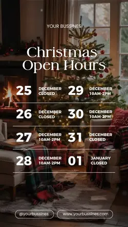 christmas open hours