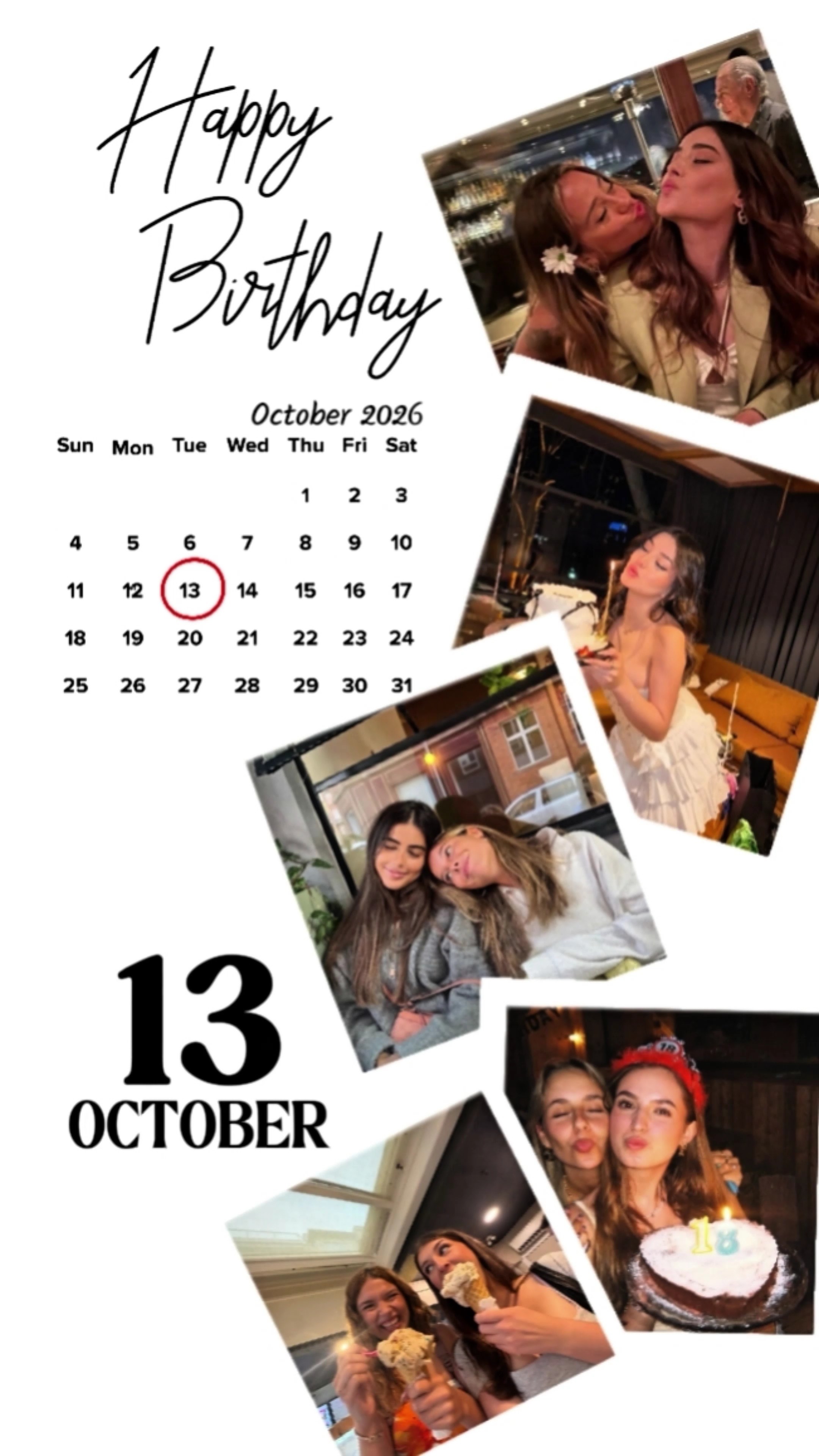 Hbd 13 de outubro 