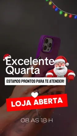 loja aberta quarta 