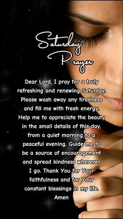 Saturday Prayer