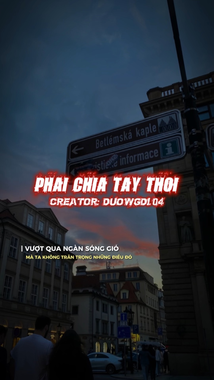 Phải chia tay thôi