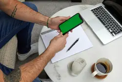 mobile phone green