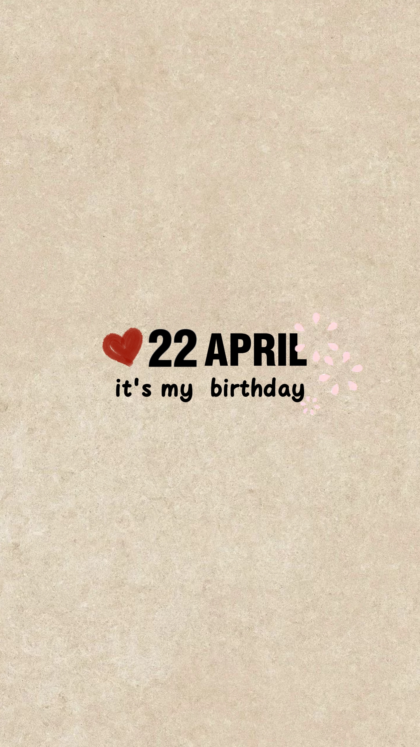 MON ANNIVERSAIRE LE 22 AVRIL