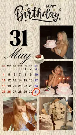 BIRTHDAY 31 MAY 2025