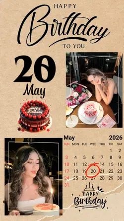 Birthday 20 May