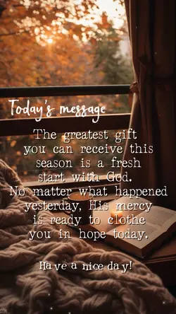 Fresh start with God