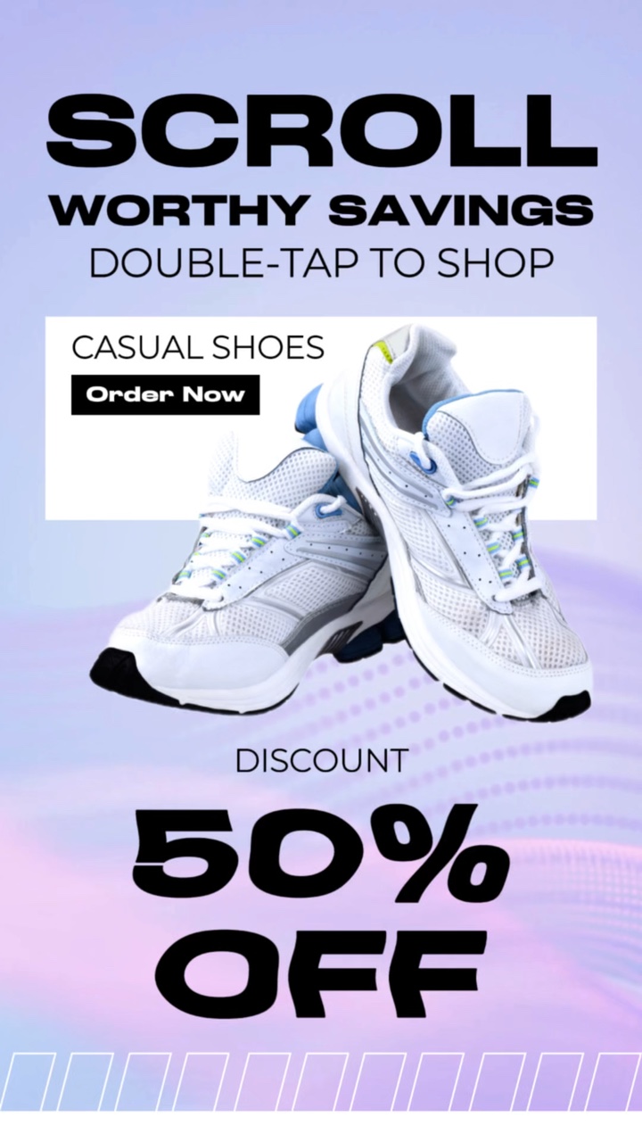 Schuhe Produktanzeige Call To Action Vorlage TikTok Style
