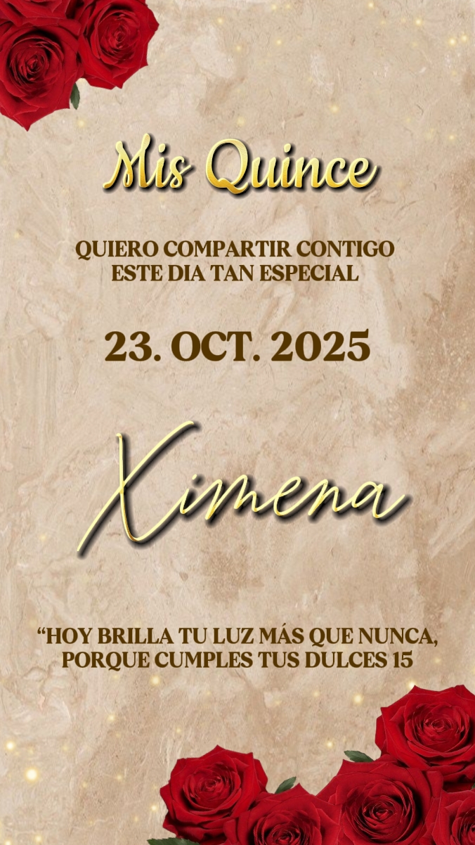 invitación 15 cafe