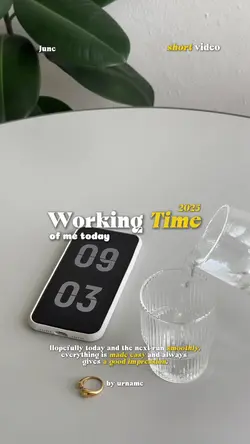 VLOG : working time