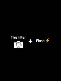 Filter + flash