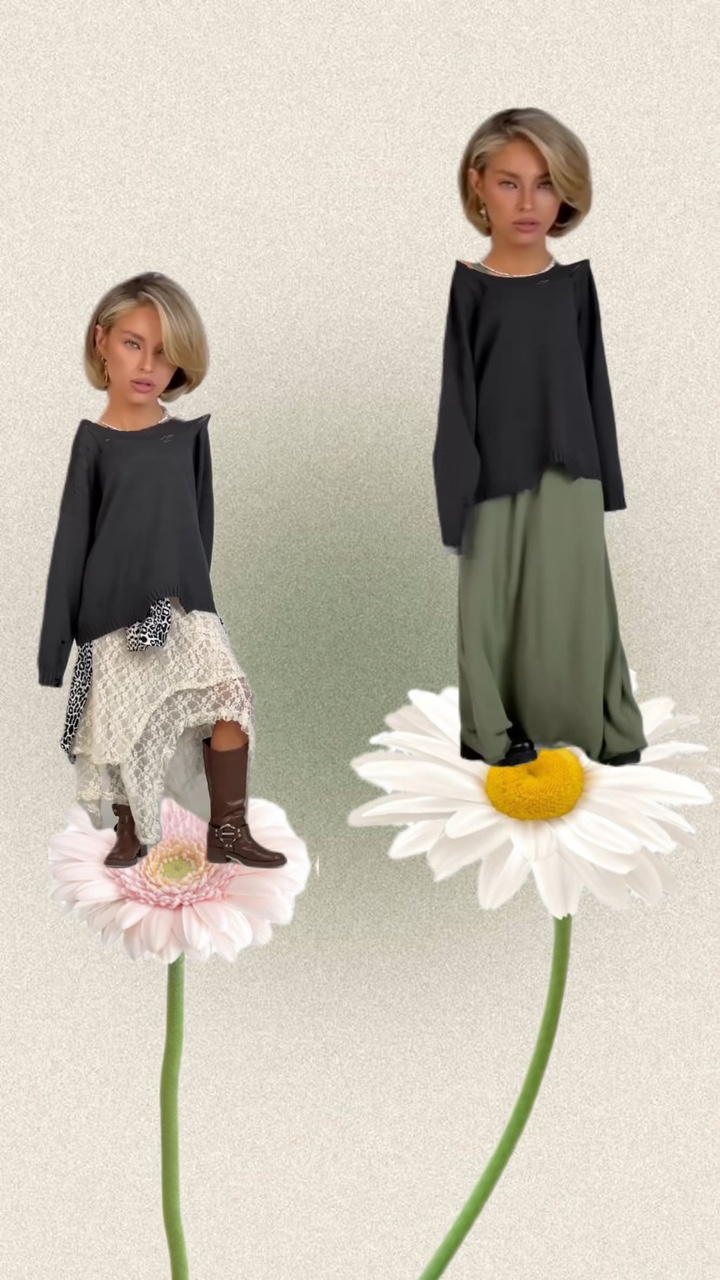 Traje de flores effec