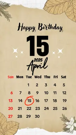 hbd 15 April 2025