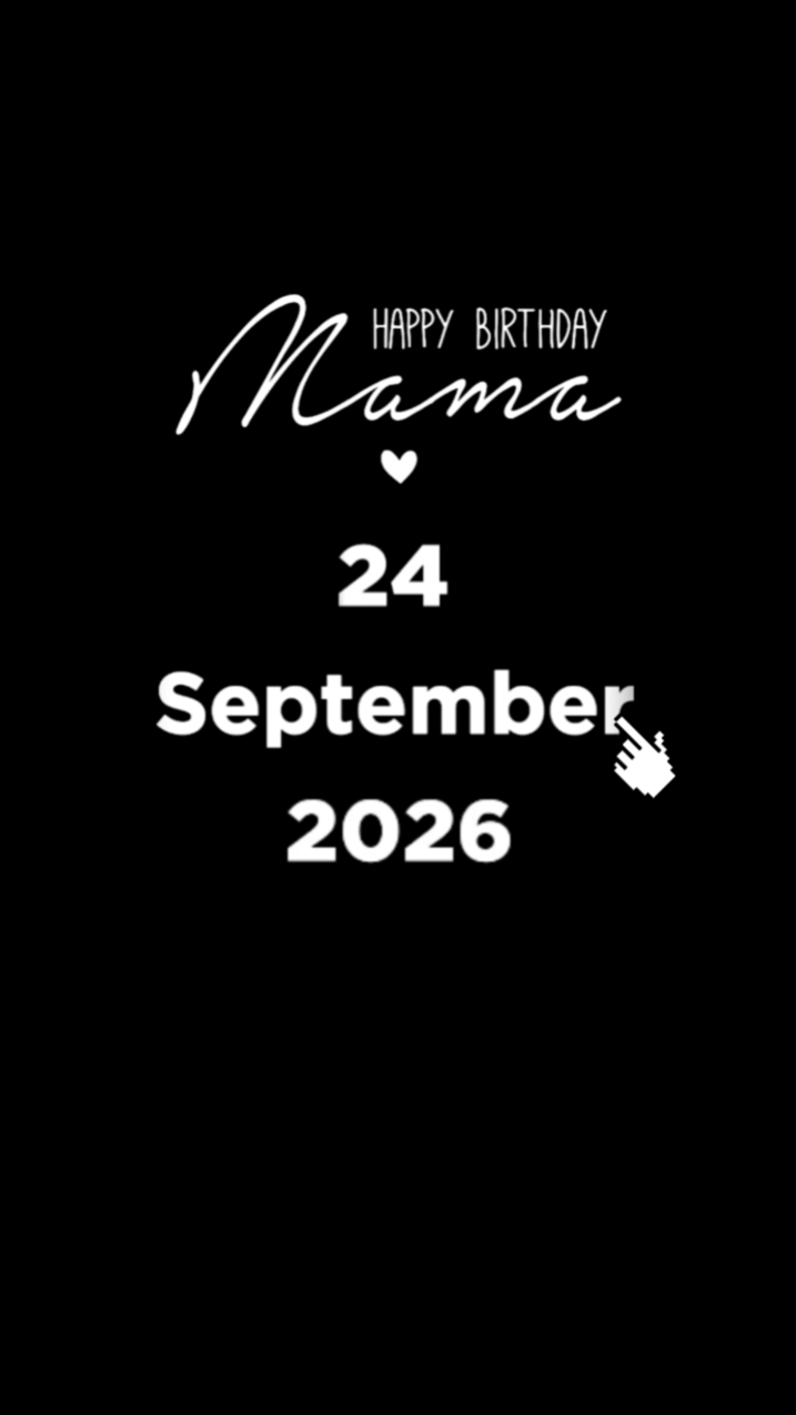 HBD 엄마 9월 24일