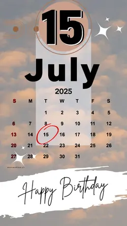 HBD 15 JULY 2025