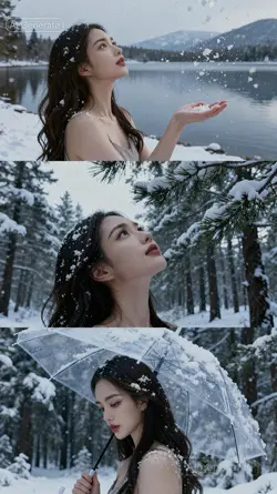 Ghép ảnh tuyết AI