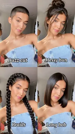 4 hairstyle effect