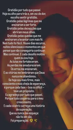 Texto de gratidão