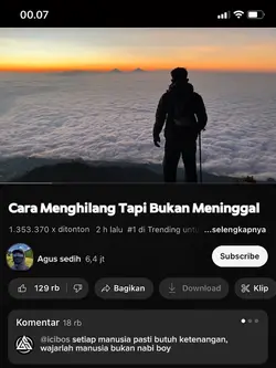 Cara menghilang tapi