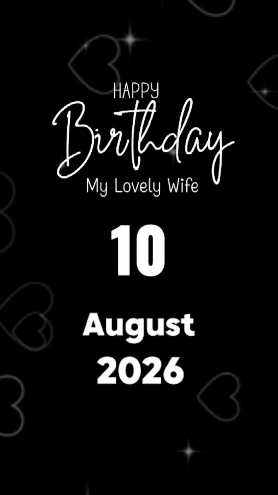 HBD WIFE 10 AOÛT