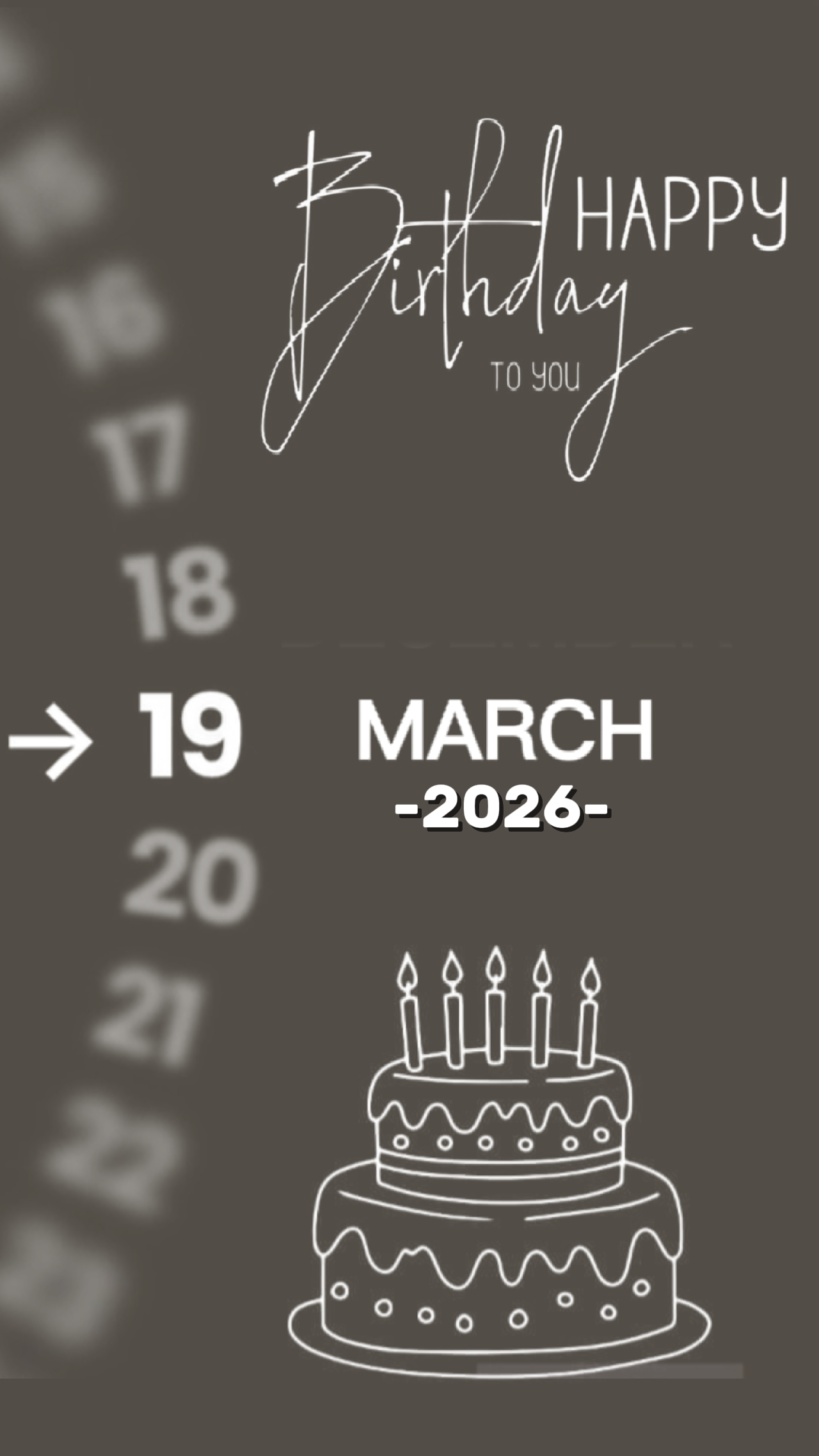 Hbd 19 mars