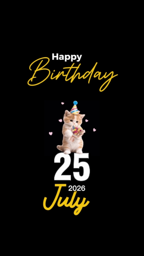 Birthday Cat