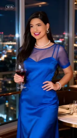 Blue dress