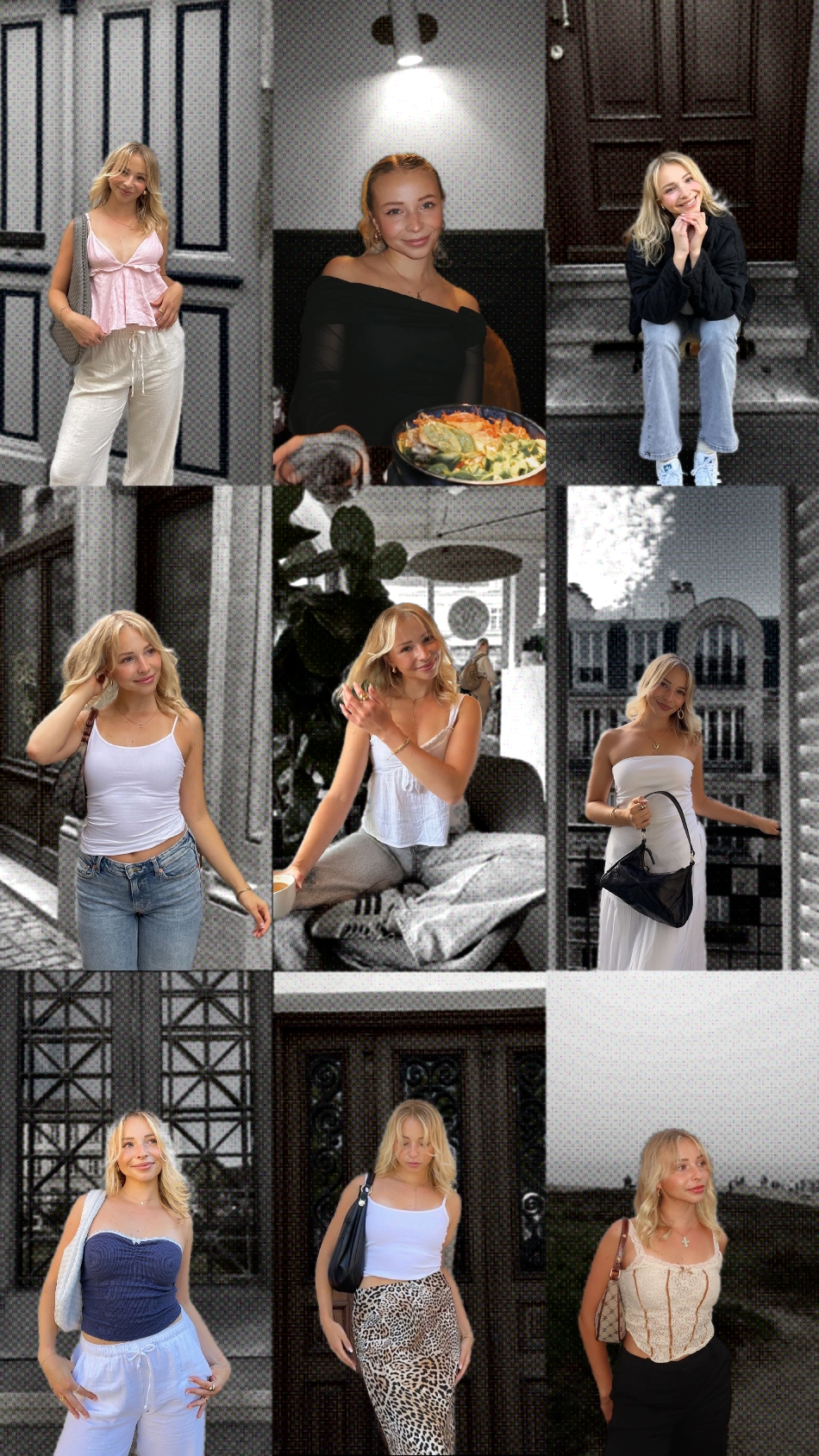 Collage de selfies