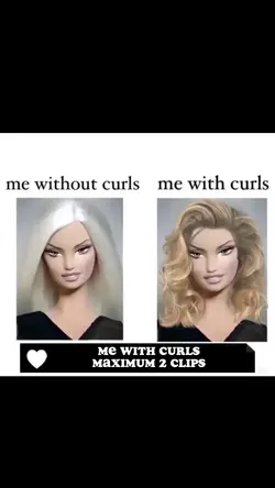 me with curls 