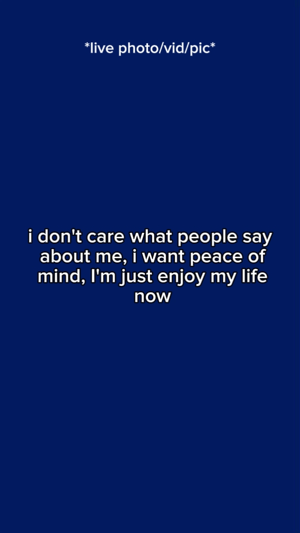 i dont care what ppl