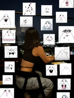 The hamster sticker.