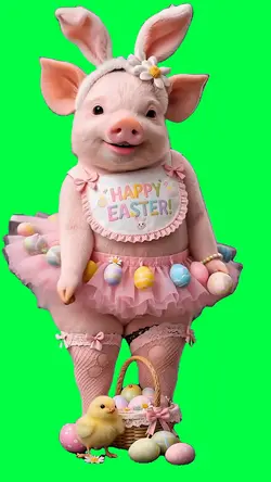 HAPPY EASTER PIG