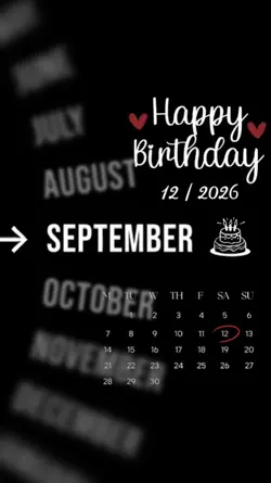BIRTHDAY 12 SEPTEMBE
