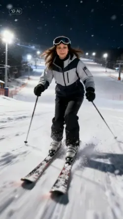 skiing