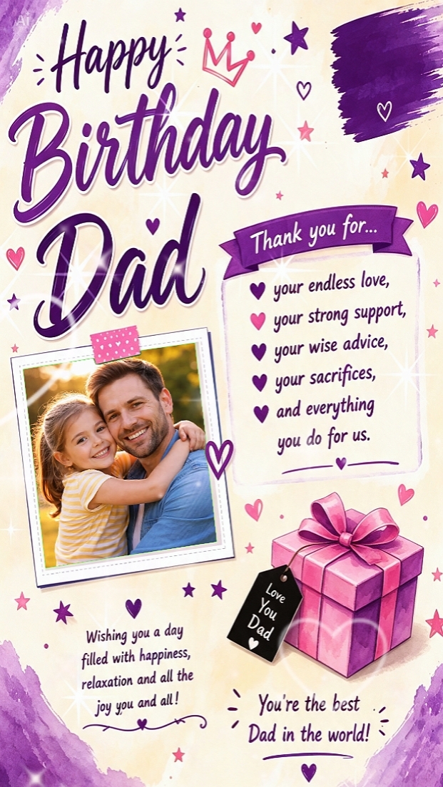 HAPPY BIRTHDAY DAD