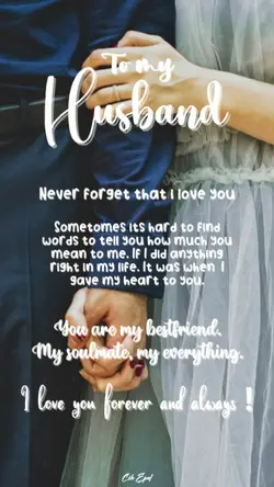 To my husband
