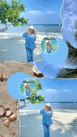 Kolase foto pantai