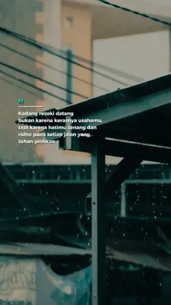 Kadang rezeki datang