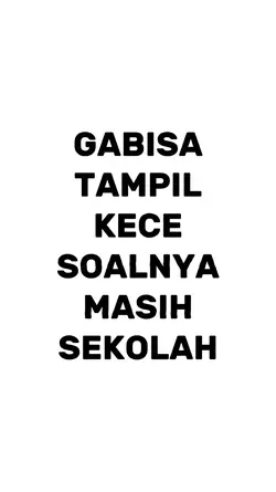 gak bisa tampil kece