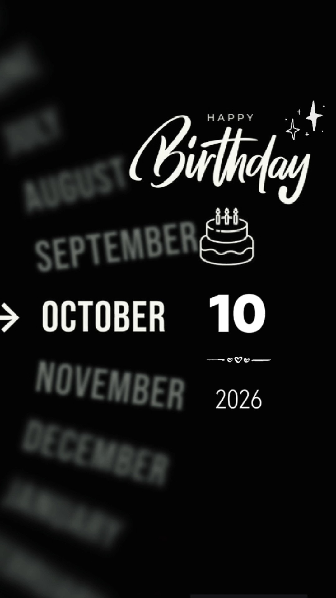 BIRTHDAY OCTOBER 10