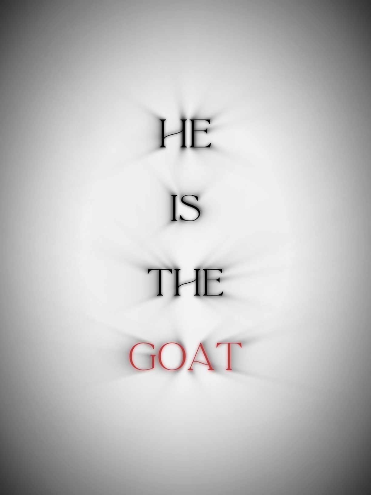 He is the goat