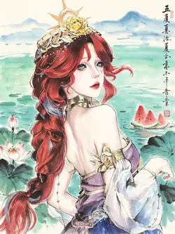 夏の水墨風