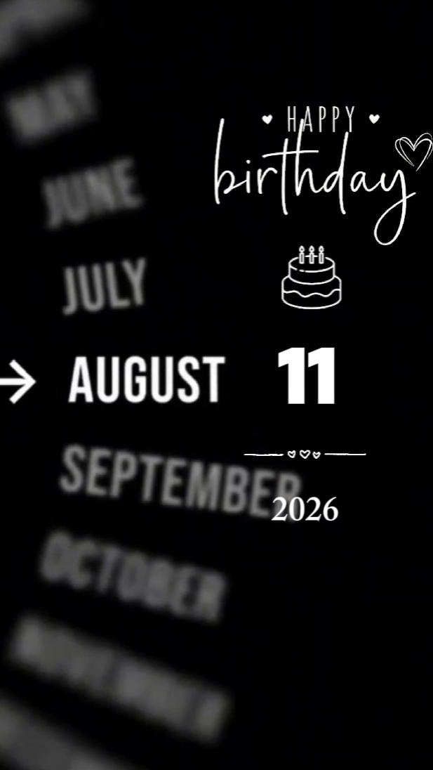 BDAY SON 11 AUGUST