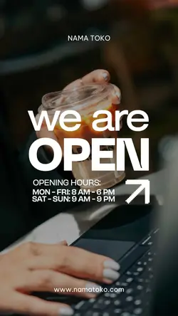we are open 
