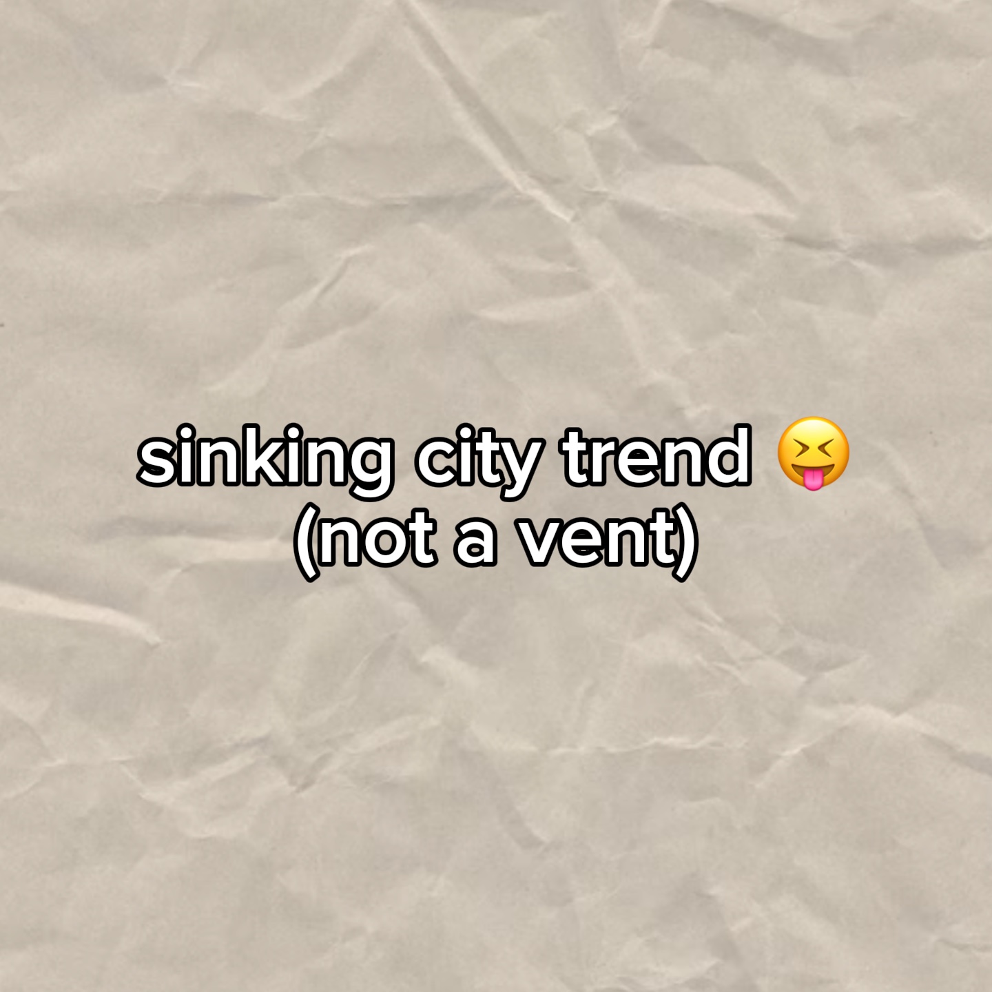 sinking city