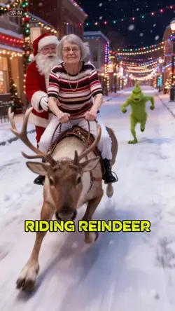Riding Reindeer