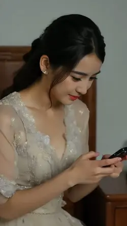Memandang foto kamu
