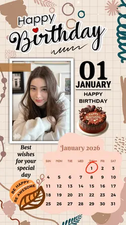 HBD 1 JANUARY 2026