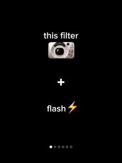 this filter + flash