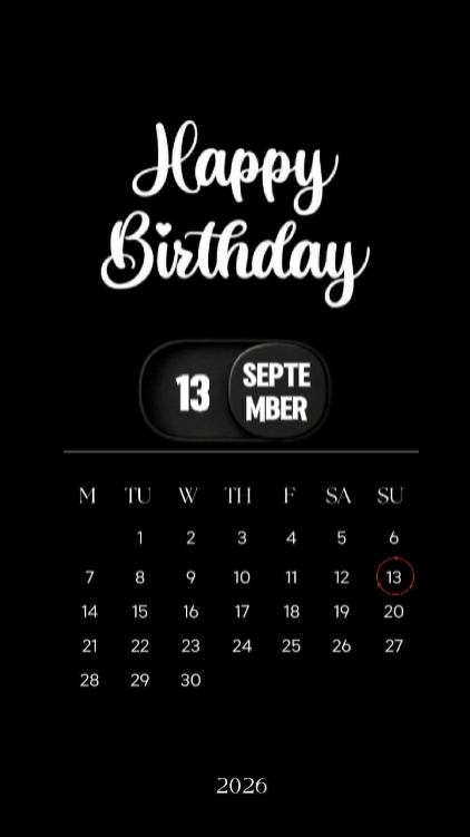 BDAY 13 SEPTEMBER