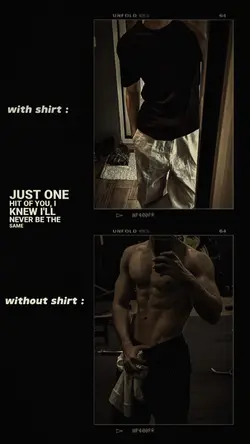 with without shirt 